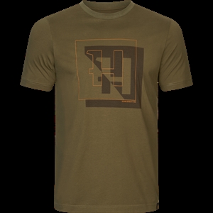 Härkila H-logo S/S T-shirt (Dark Olive)