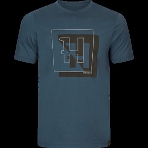 Härkila H-logo S/S T-shirt (Sea Blue)