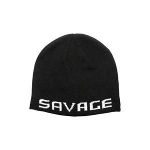 Savage Gear LOGO BEANIE ONE SIZE BLACK/WHITE