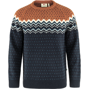 Fjällräven Övik Knit Sweater Dark Navy-Terracotta Brown