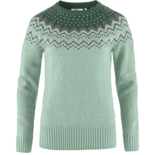 Övik Knit Sweater Dame | Misty Green-Deep Patina