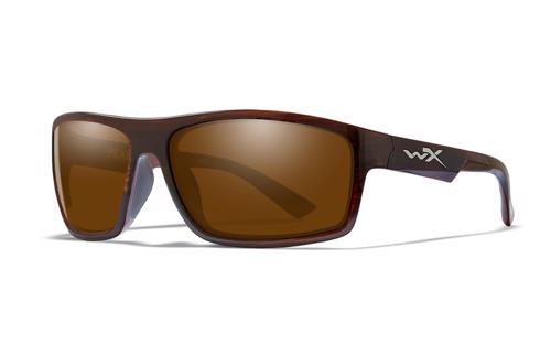 Wiley X PEAK Polarized Amber Gloss Layered Tortoise Frame