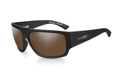 Wiley X VALLUS Polarized Amber Matte Black Frame